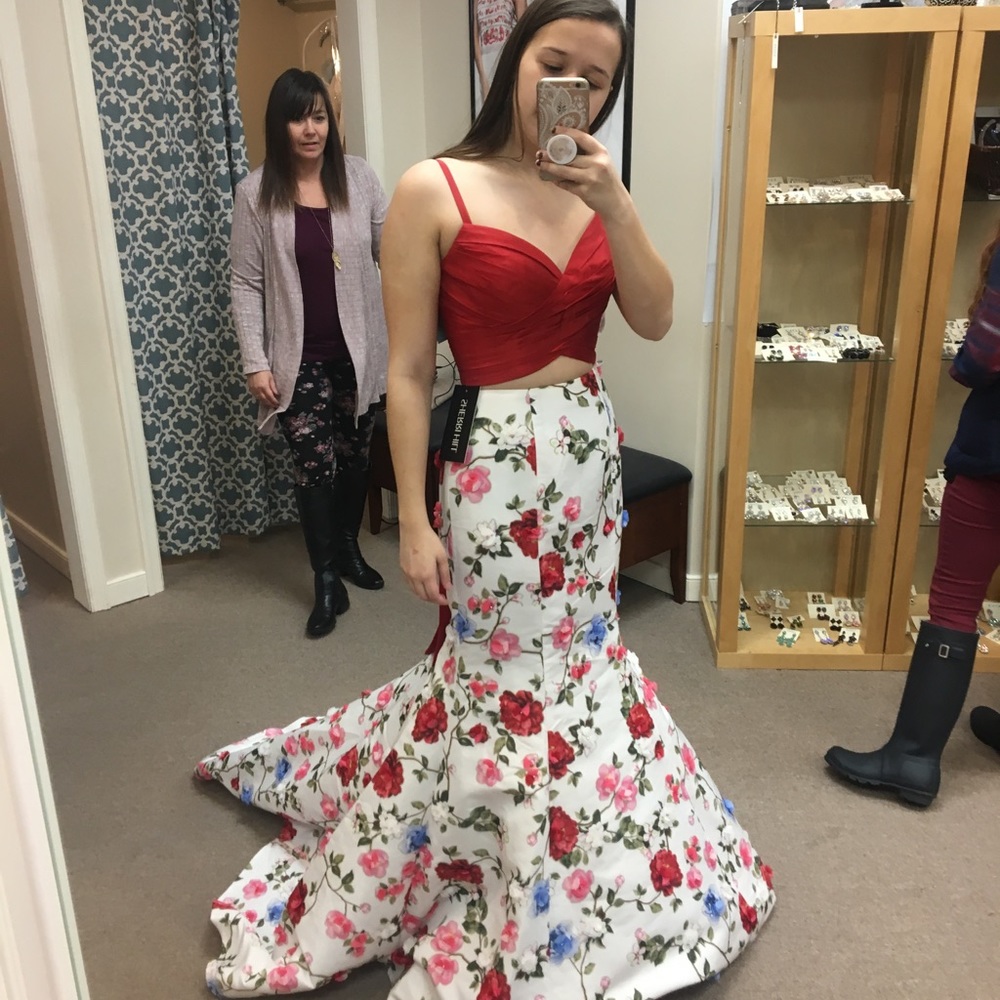 Sherri hill two piece prom dress